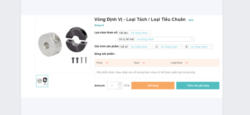 VÒNG ĐỊNH VỊ – LOẠI RỜI/ LOẠI TIÊU CHUẨN
