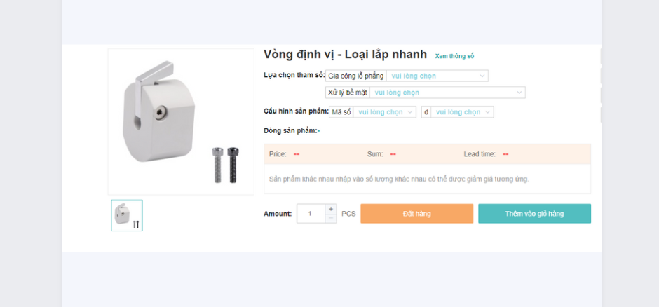 VÒNG ĐỊNH VỊ – LOẠI LẮP NHANH