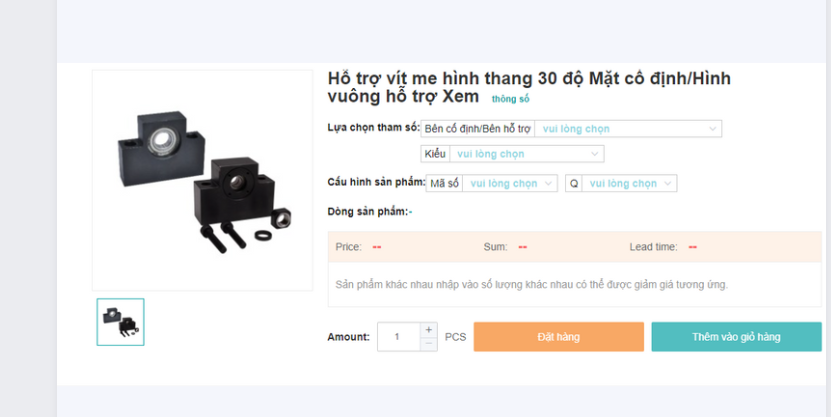 HỖ TRỢ VÍT ME THANG 30 ĐỘ MẶT CỐ ĐỊNH / MẶT HÌNH VUÔNG