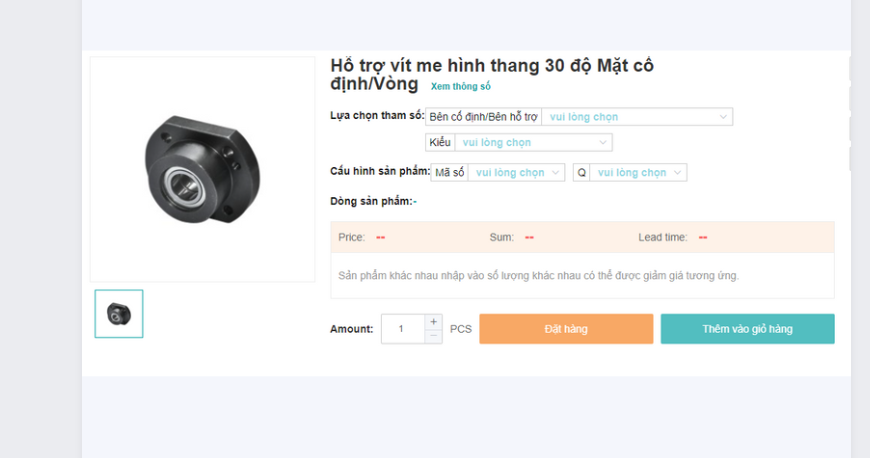 HỖ TRỢ VÍT ME THANG 30 ĐỘ MẶT CỐ ĐỊNH/ MẶT VÒNG