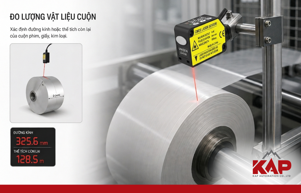 Ứng dụng cảm biến laser CMOS UNISEN LS-400MP